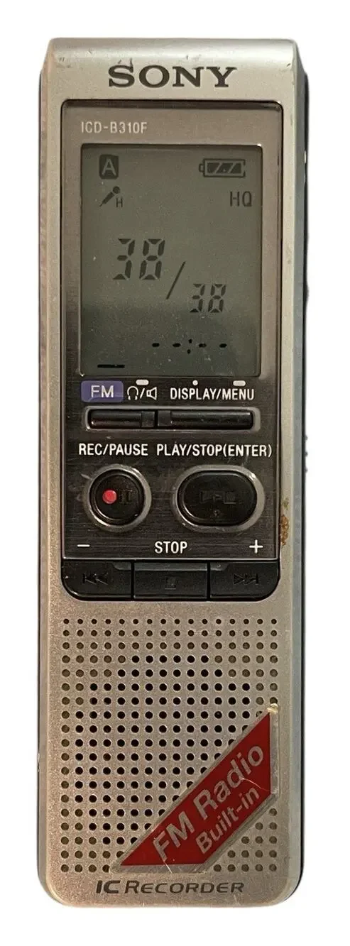 Sony IC Recorder ICD-B310F With Built In FM RADIO. PreOwned.